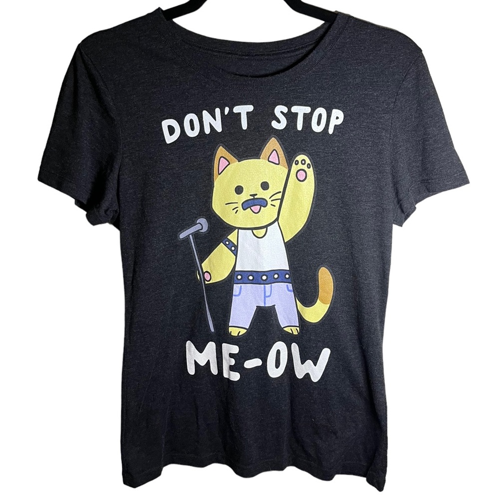 Look HUMAN Don’t Stop Me Meow Freddie Mercury Tshirt - Size L
